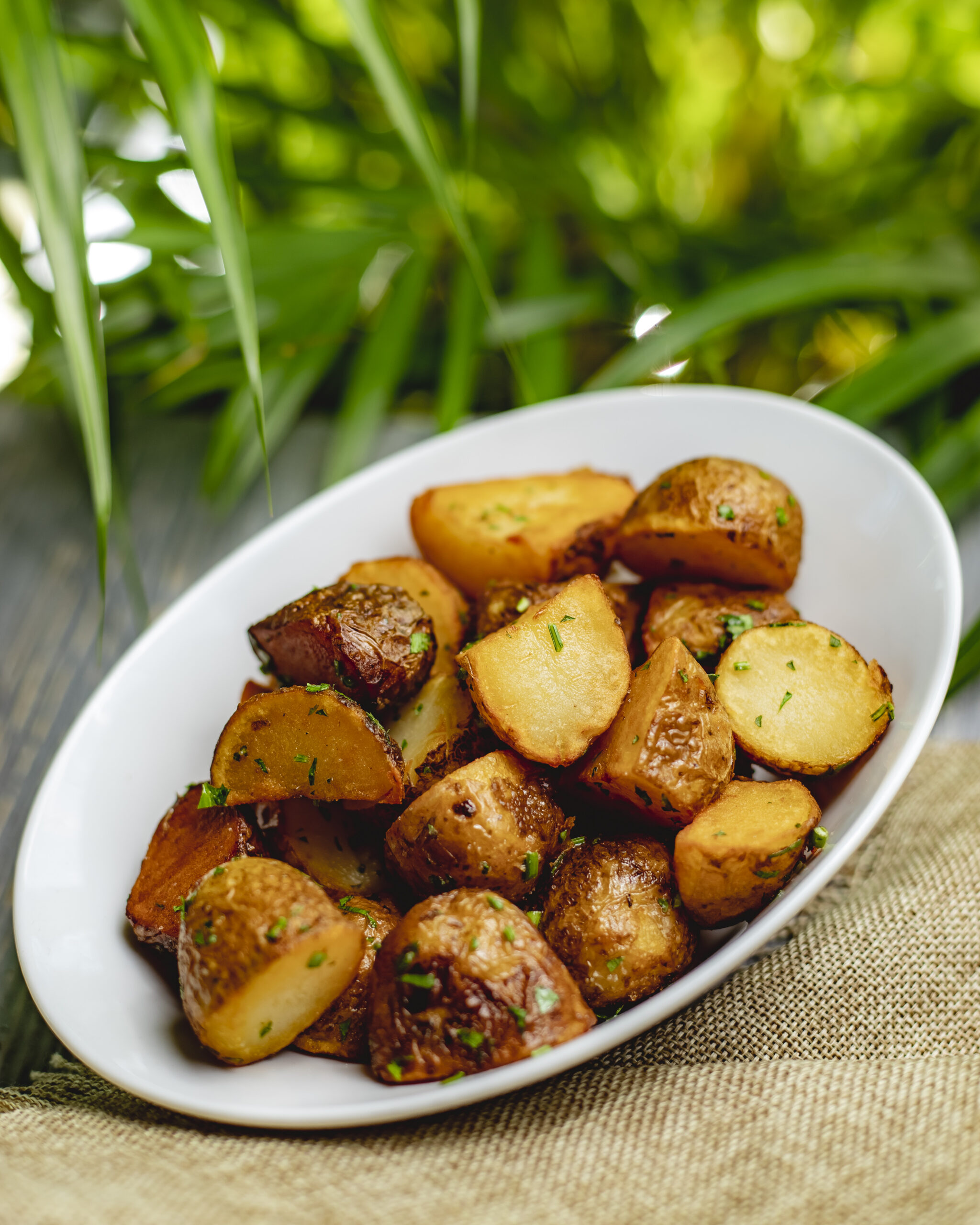 roasted potatoes with herbs